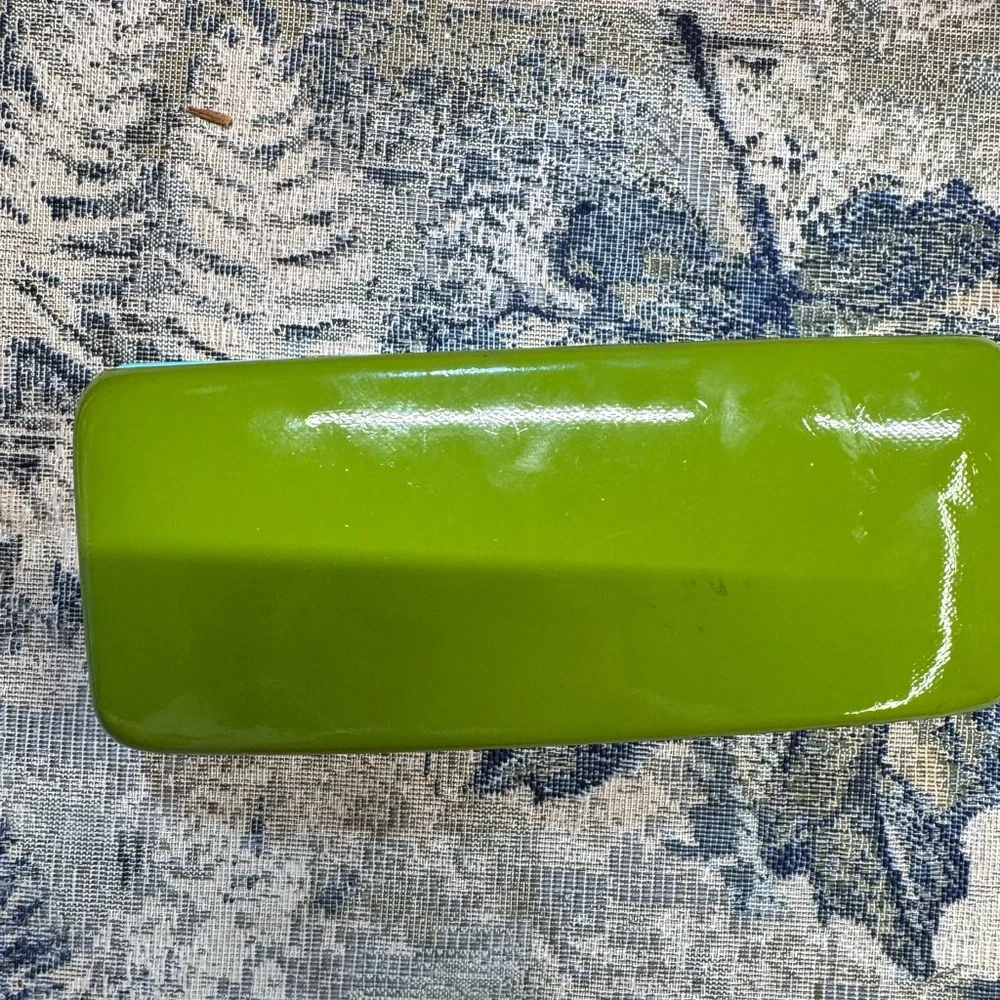 Kate Spade New York Hard Shell Turquoise/Green Eyewear Case w/signature logo
